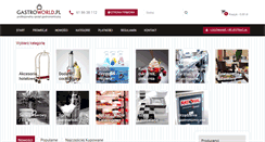 Desktop Screenshot of gastroworld.pl